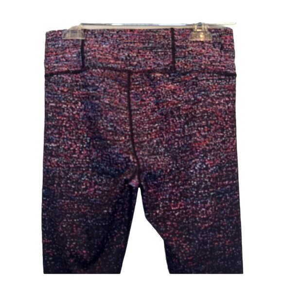 Athleta Color Confetti Ombre Mix On Black Leggings Activewear Pants Stretch Sz S - Picture 5 of 10